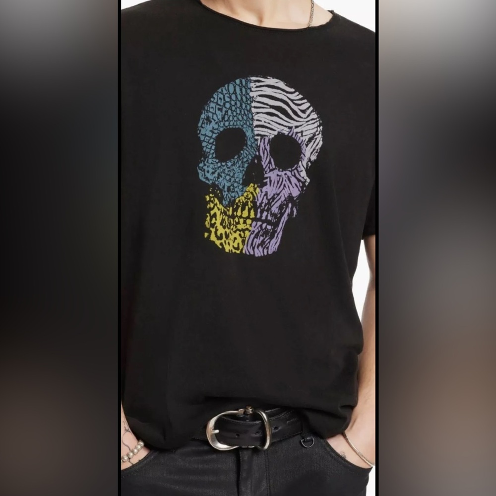 John Varvatos Black Graphic Tee